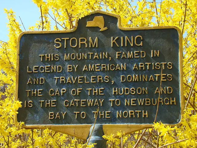 Storm King Mountain historical marker
